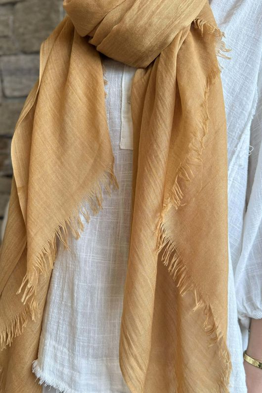 Classic Portobello Scarf Ochre **